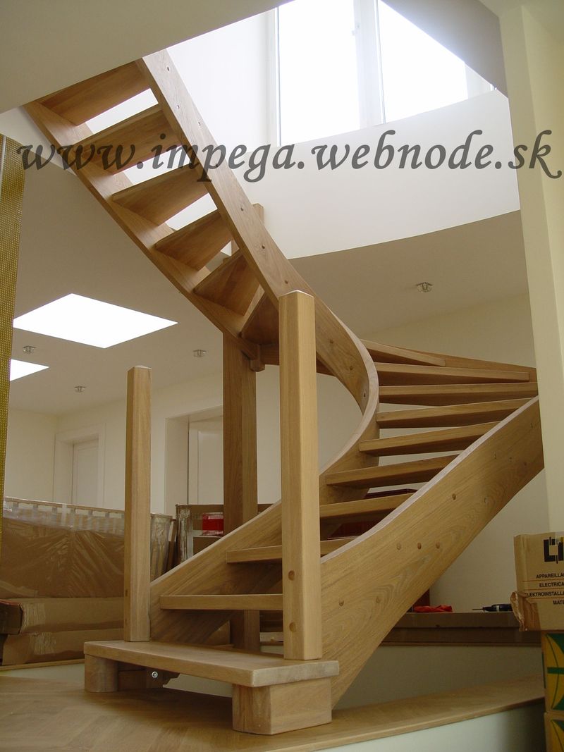 schody z dreva  impega, samonosne , masiv,dom ,byt, zahrada,akcia
